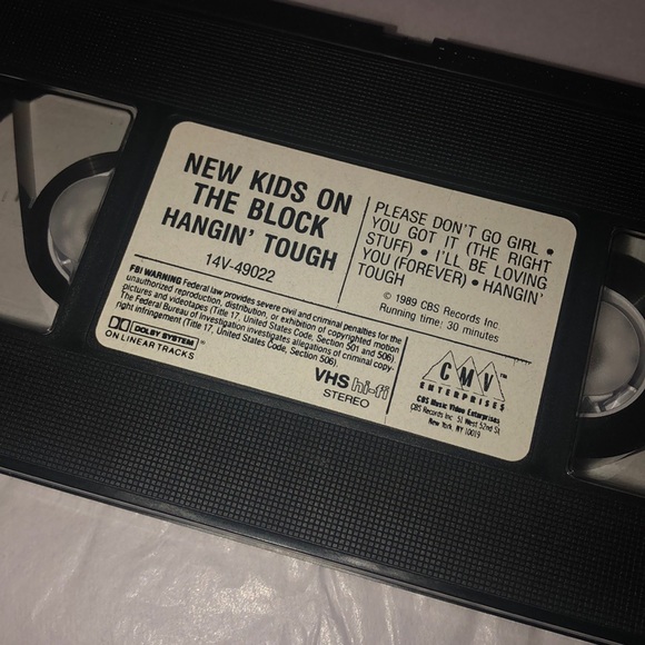 **Vintage** 1989 NKOTB Hangin’ Tough VHS 📼 - Picture 3 of 4